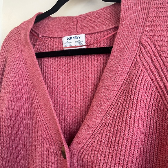 Old Navy Women's Cozy Pink Cardigan Sweater | XL - Picture 3 of 5